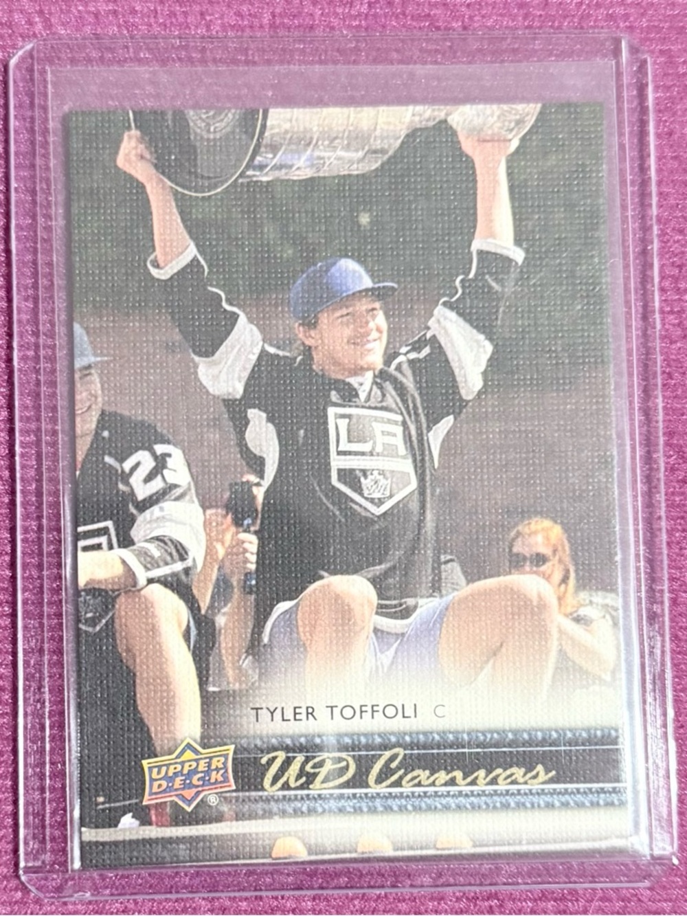 Upper Deck UD Canvas Hockey Card - Black (Tyler Toffoli)